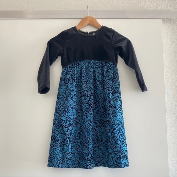 Hanna Andersson Other - Hanna Andersson Brocade Velvet Holiday Dress Size 5